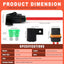 Set 6 portafusibles 12V ATO/ATC a prueba de agua automotriz