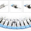 Clips para ropa y bolsas, 10 pzas 2.14" resistente