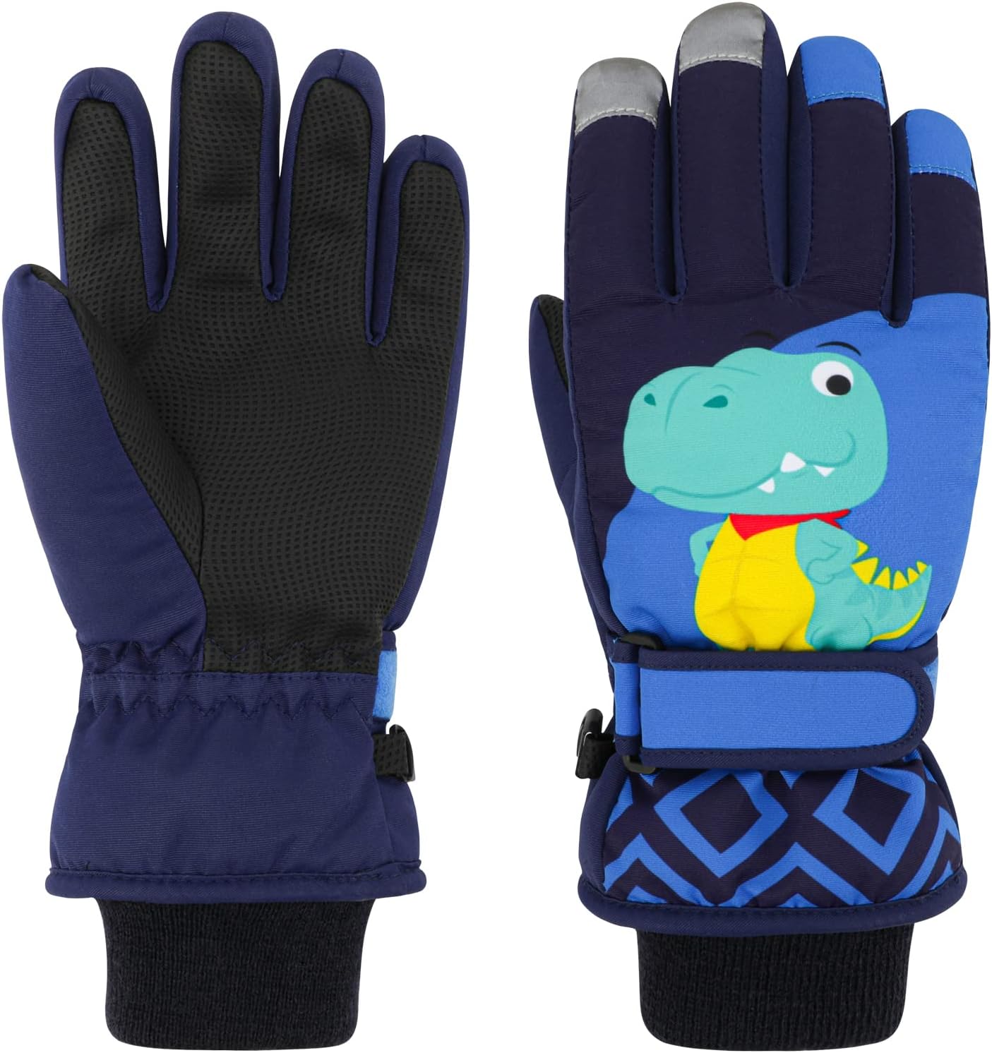 Guantes esquí niños impermeables cálidos con forro polar
