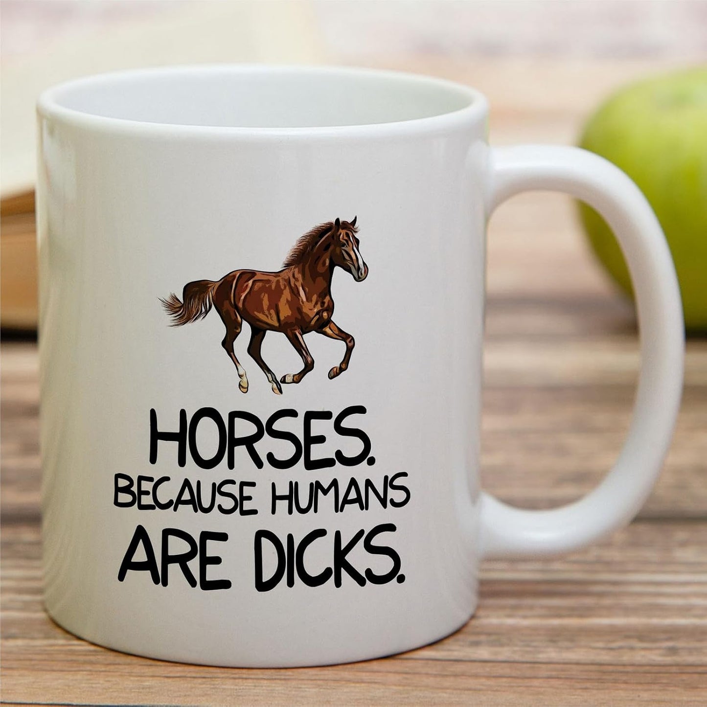 Taza cerámica 11oz para amantes de los caballos