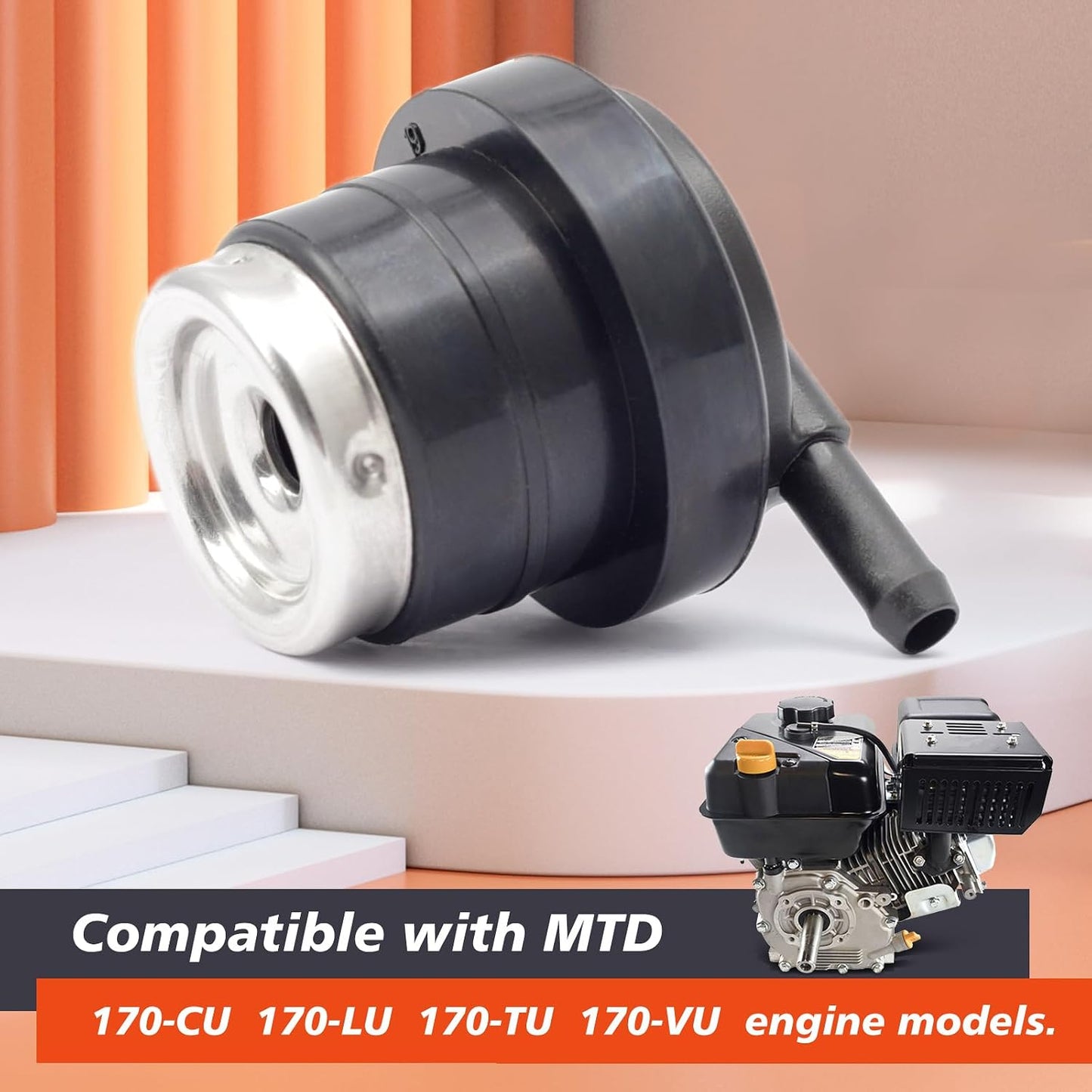 Válvula enrollable depósito gasolina comp MTD RT35 RT45 RT65