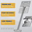 Pestillo puerta remolque acero inox 304 estilo T