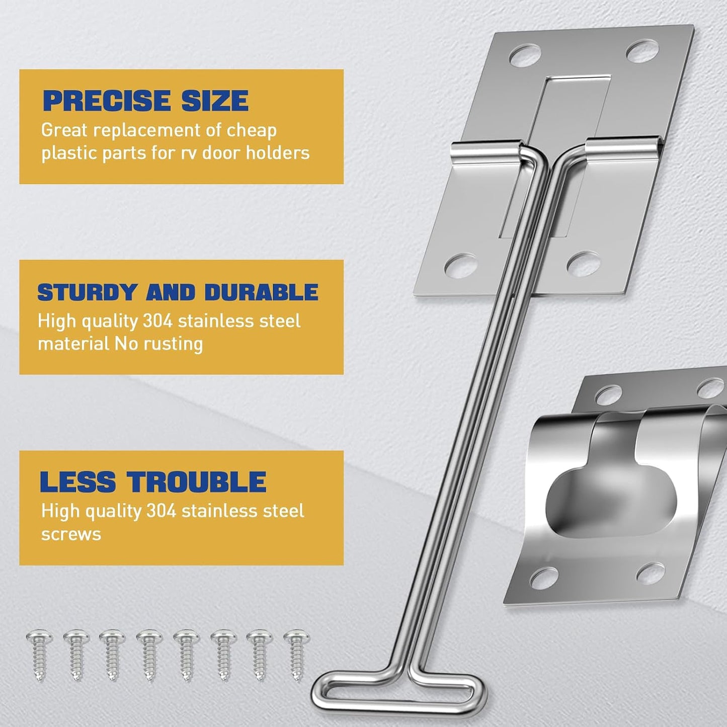 Pestillo puerta remolque acero inox 304 estilo T