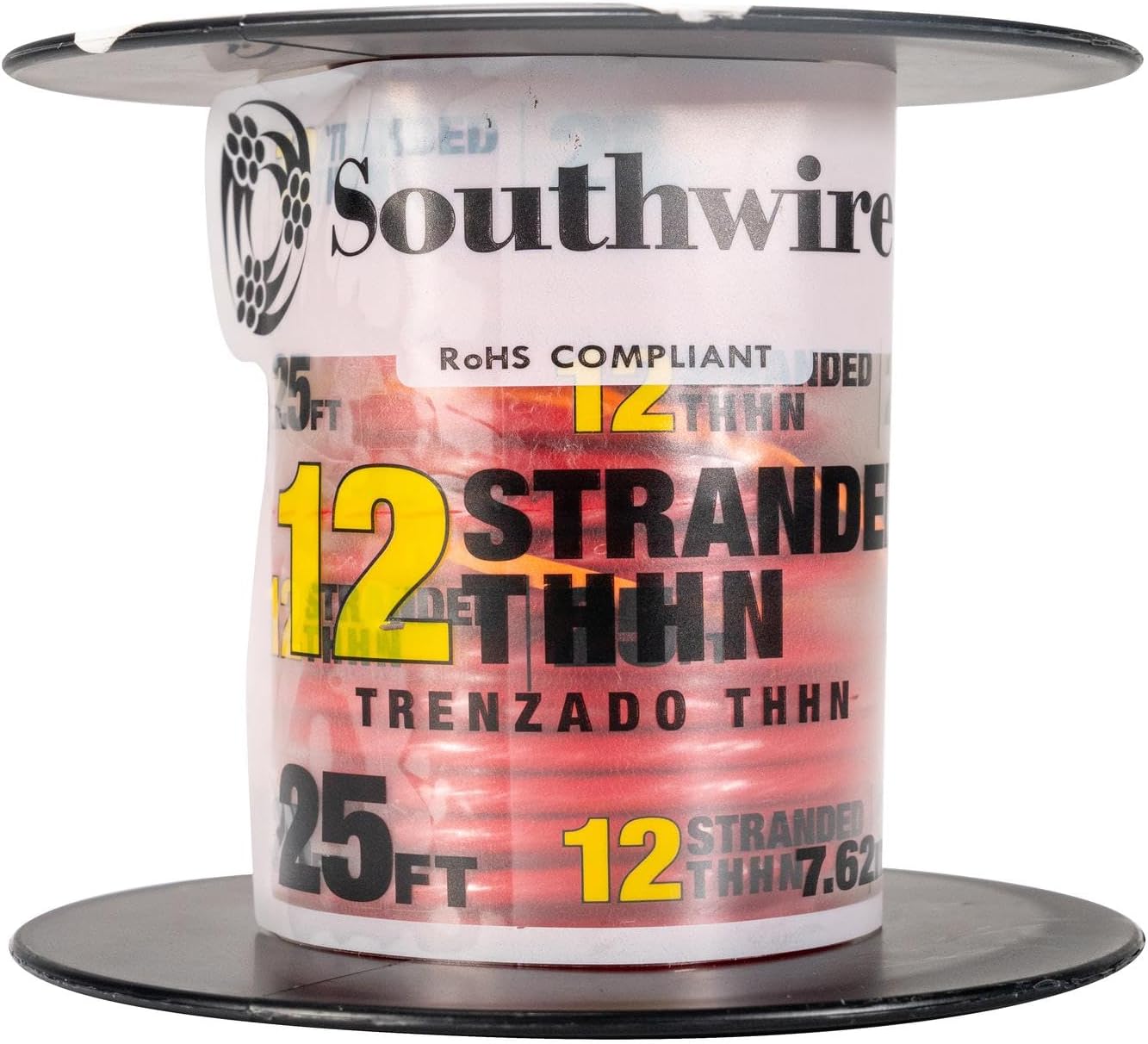 Cable THHN trenzado 12 100pies negro