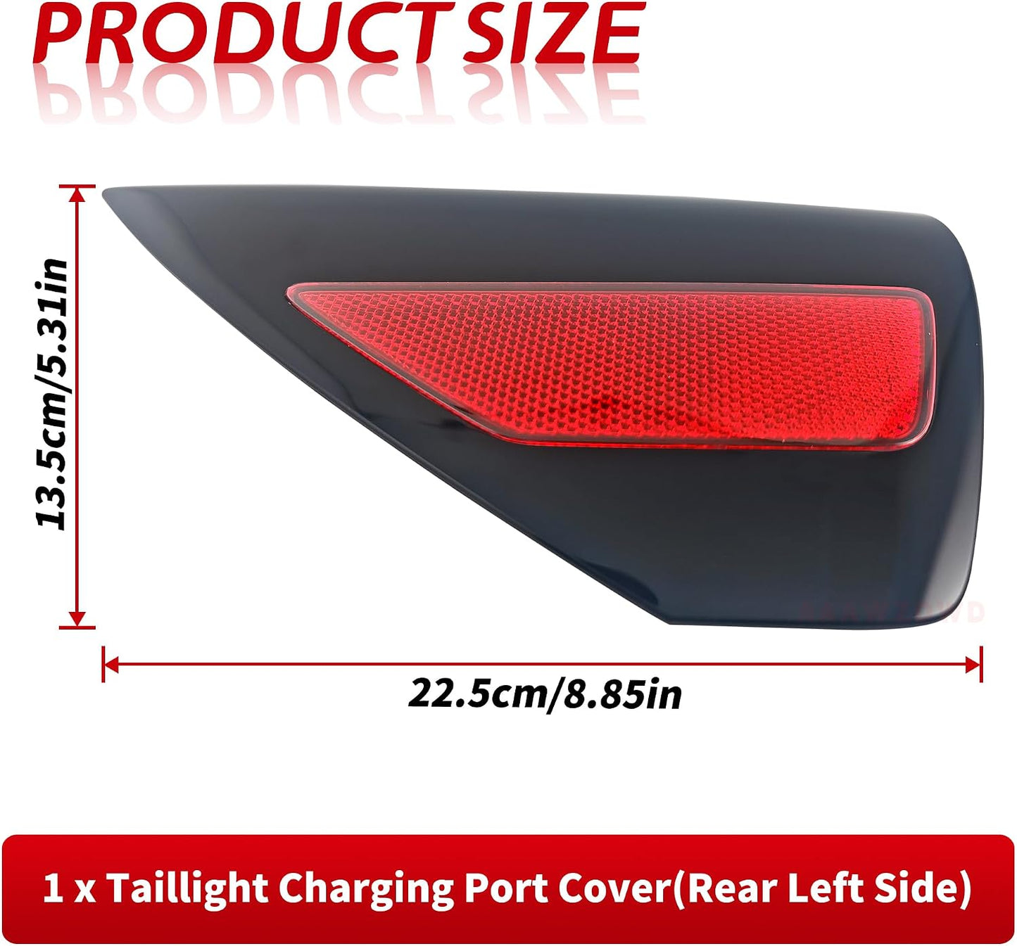 Cubierta puerto carga luz trasera Tesla Model 3 17-24