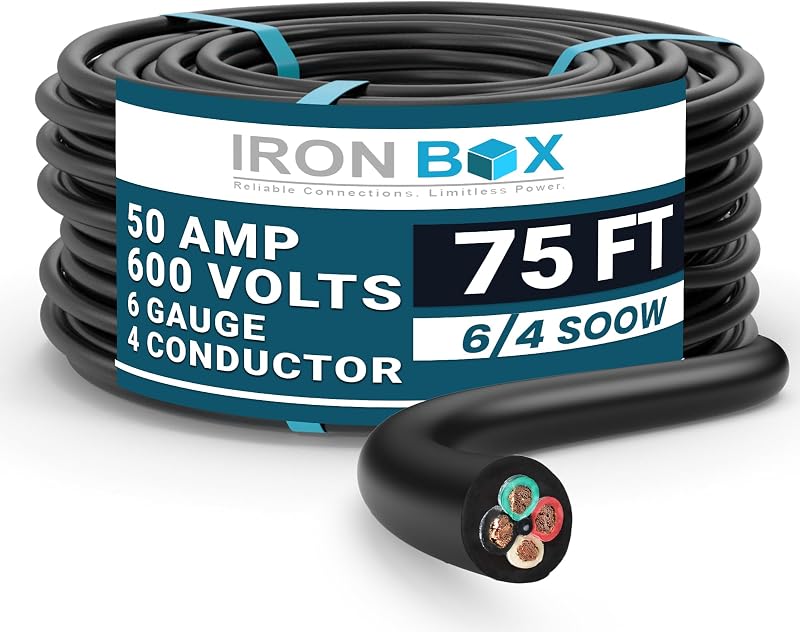 Cable SOOW 6/4 600V 50A resistente agua aceite uso