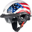 Casco motocicleta estilo retro con visor sol ajustable