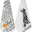 2 Pzas Toallas Cocina Absorbentes Estampado Perros 18x28pulg