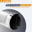 Codo escape 90 grados 4" acero aluminizado
