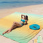Manta playa impermeable arena extra grande secado rápido