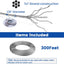 Sistema barandilla cable acero inox 300ft 1/8pulg