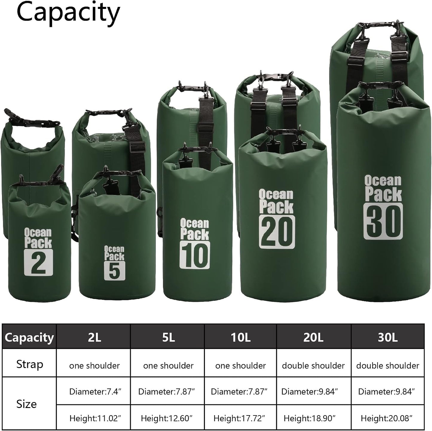 Bolsa flotante impermeable para canotaje y excursionismo