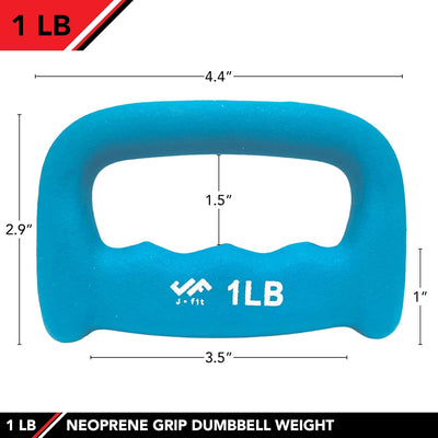 Mancuernas neopreno agarre D 1-5lb antideslizantes ergonómicas