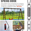 Kit colgar silla hamaca gancho giratorio 550lb