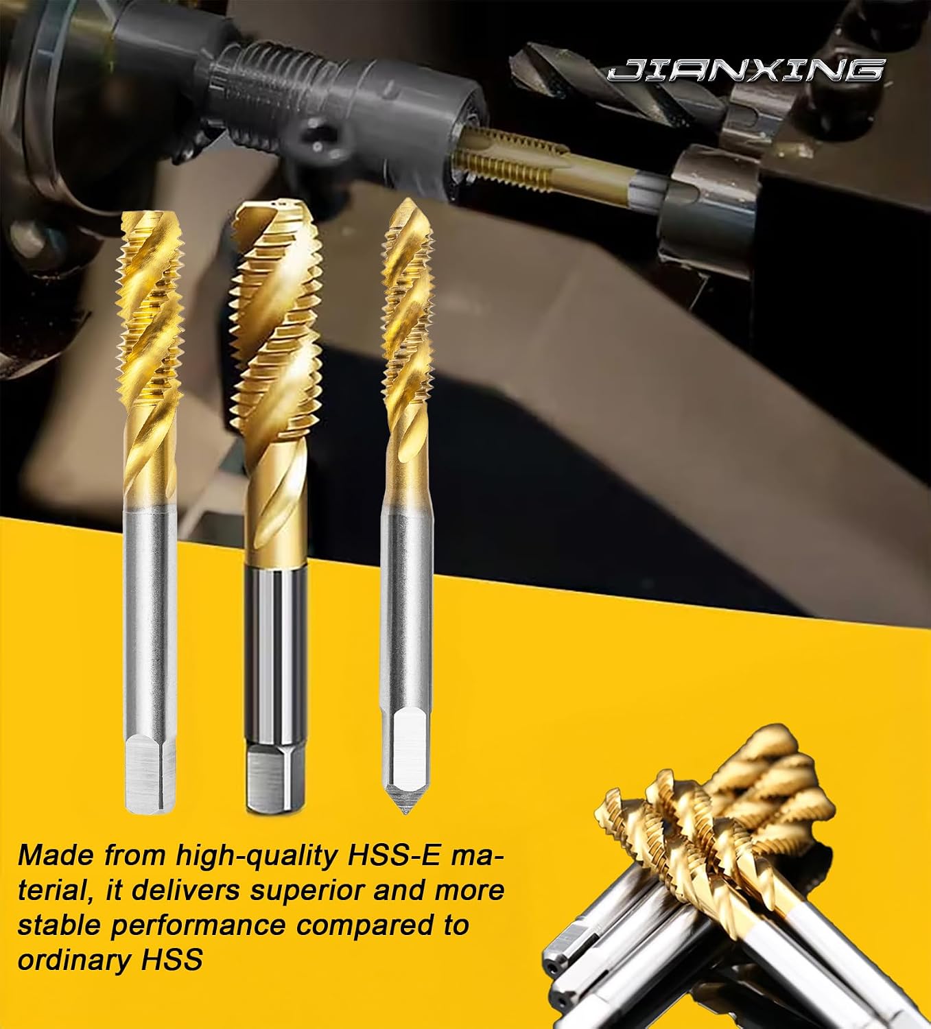 Set grifos M35 HSS-E espiral 5/16-18UNC 2 Pzas