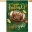 Bandera doble cara otoño fútbol 28x40" exterior