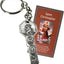 Set llaveros San Cristóbal medallón metal tarjeta oración