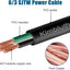 Cable extensión eléctrico SJTW 6/3 calibre 10 pies