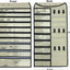 Organiz. colgante joyas 56 bolsillos beige