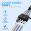 Cable extensión remolque 4 pines 12pulg alambre cobre 16AWG