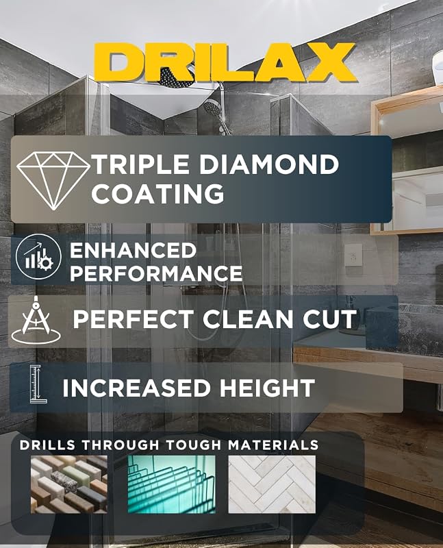 Broca diamante 3 1/8pulg para baldosas cerámica vidrio granito