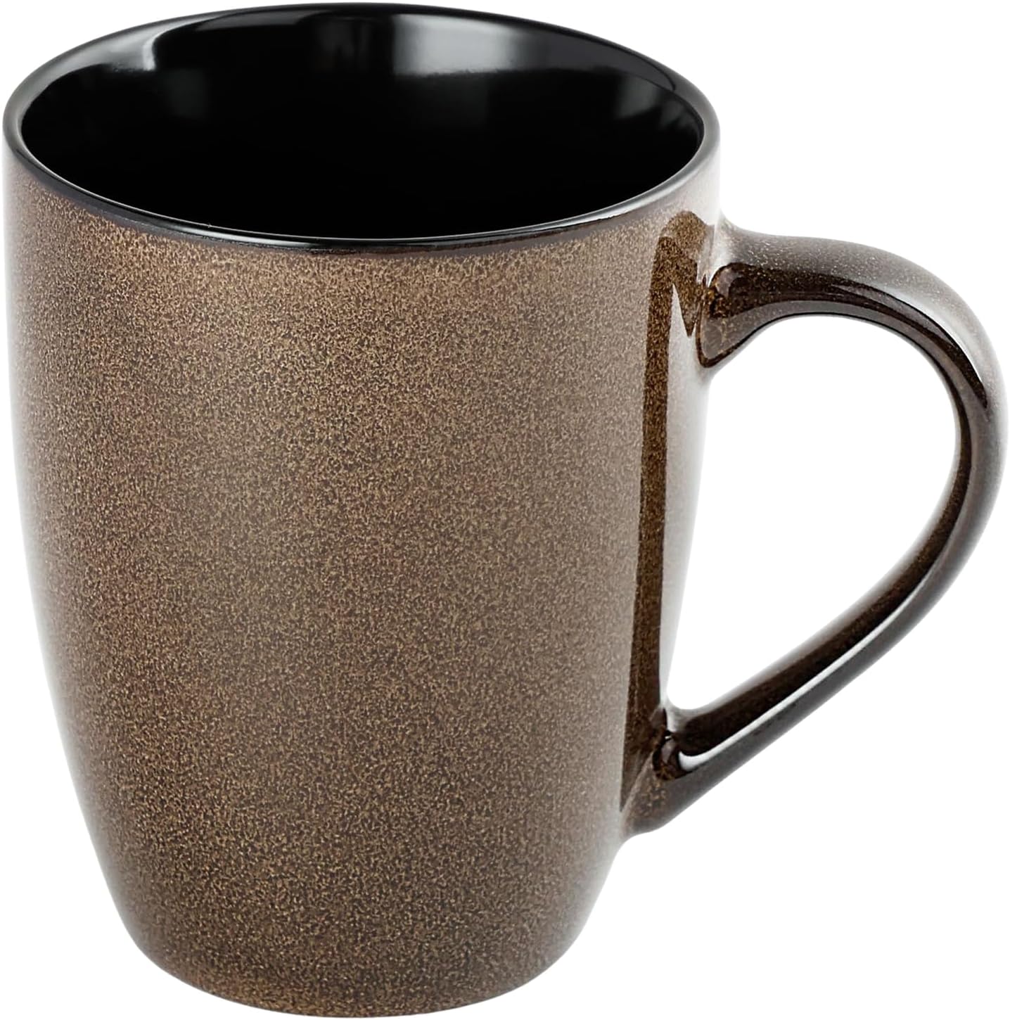 Taza cerámica 12oz para café con asa marrón