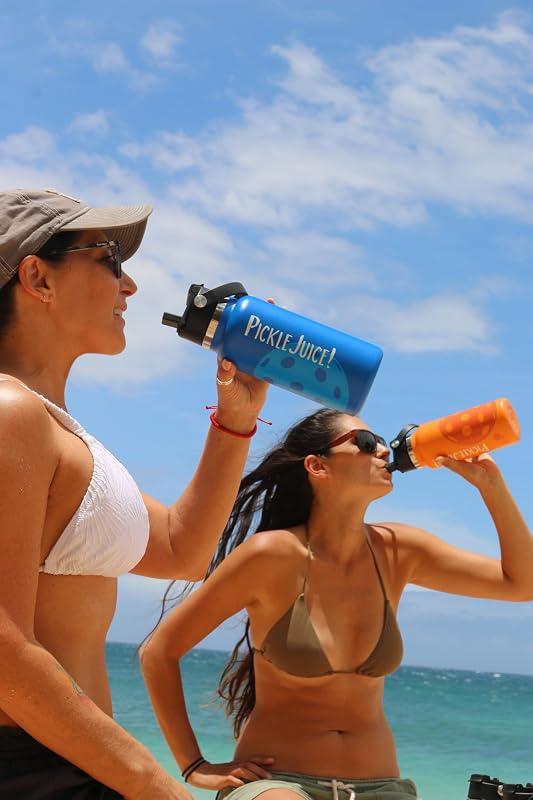 Botella agua acero inox 32oz con asa para pickleball