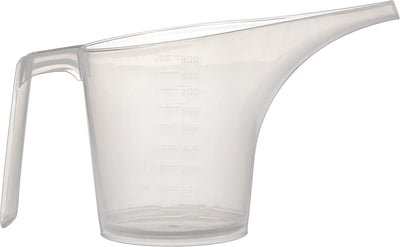 Taza medidora Easy Pour plástico transparente