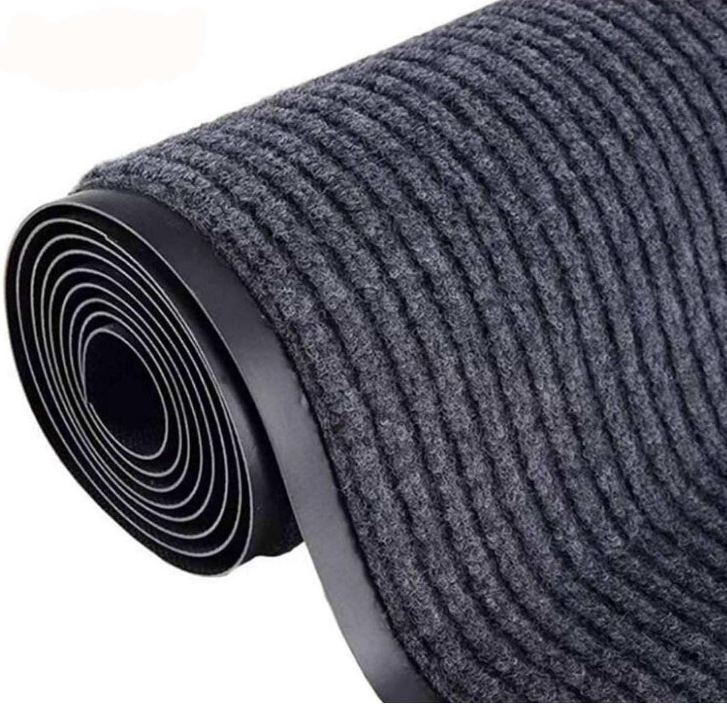 Alfombra pasillo 3x10ft antiderrap PVC gris