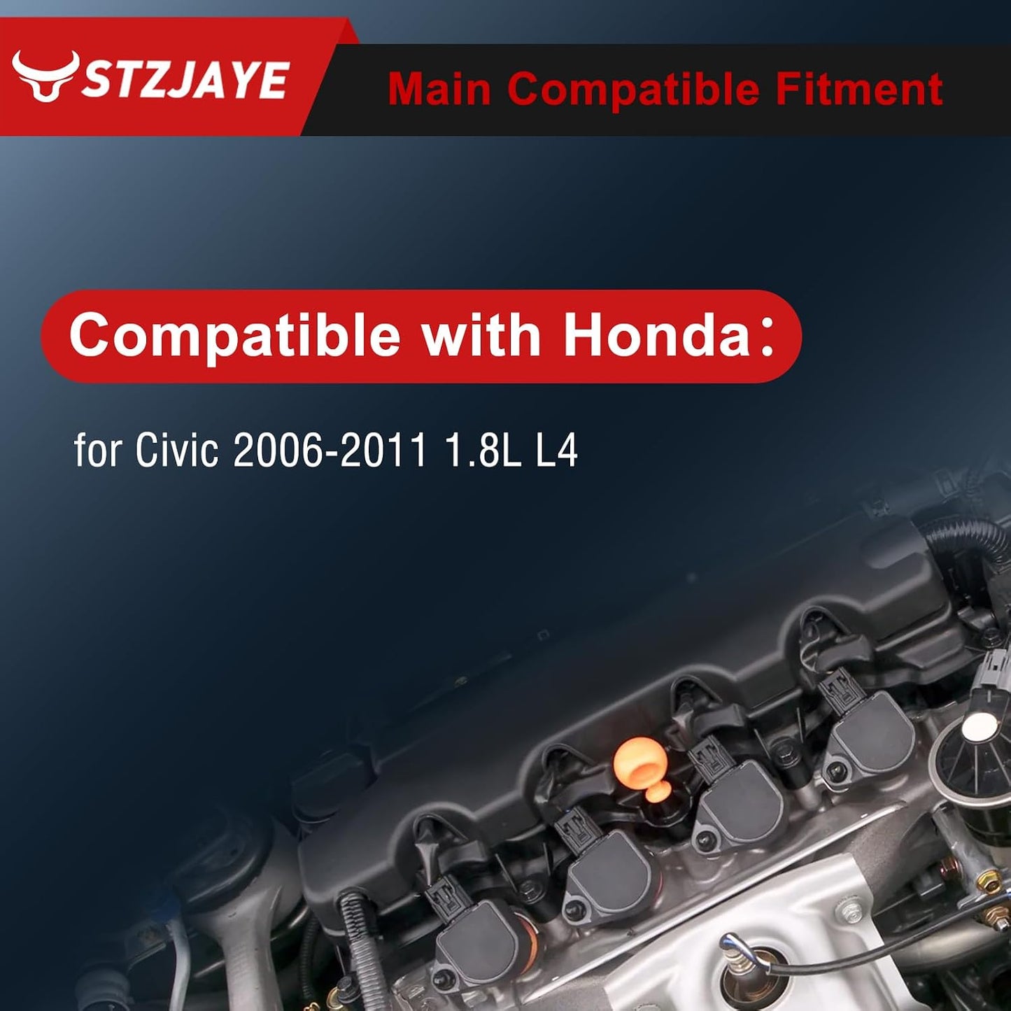 Set 4 Bobinas Encendido Iridio Comp Honda Civic