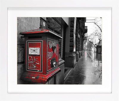 Marco foto madera 10x12 pulg blanco con/ sin paspartú