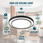 2 Lámparas LED Techo 20" Regulable Negro 36W Sala Cocina