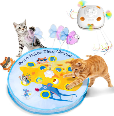 Juguetes interactivos eléctricos para gatos de interior 5en1