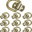 Anillos D forjados 1/2pulg anclajes 12000lb pack 10