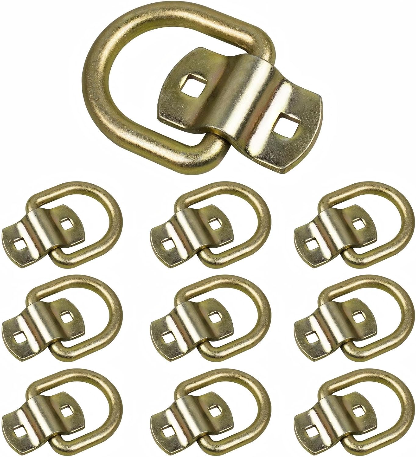 Anillos D forjados 1/2pulg anclajes 12000lb pack 10