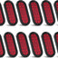 12 Pzas Luces Traseras LED Ovaladas 6" Rojas