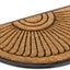 Felpudo semicircular fibra coco 18x30pulg antiderrap