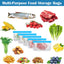 Bolsas reutilizables para alimentos con cremallera 10 pzas