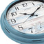 Reloj pared 16pulg exterior interior termómetro sin tictac