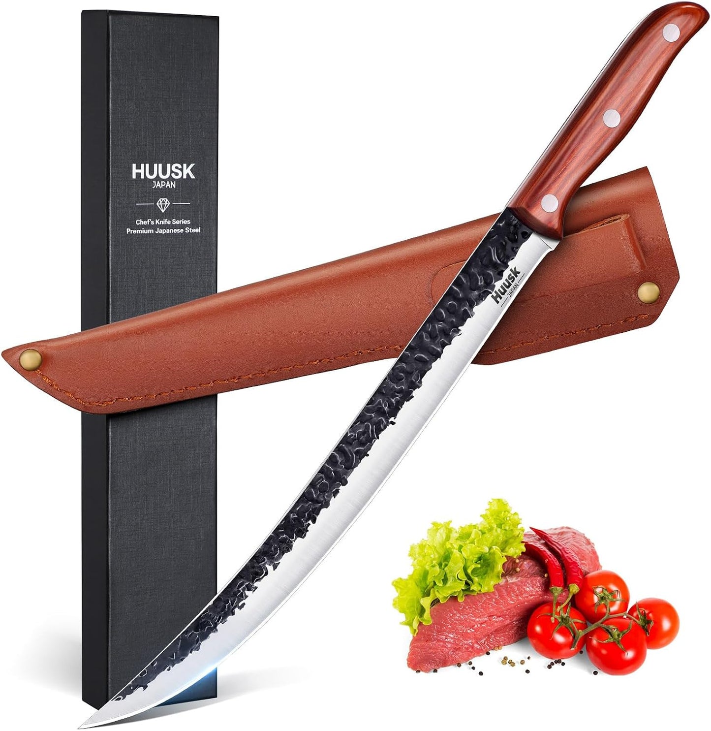 Cuchillo carnicero japonés 11.5pulg alto carbono ergonómico