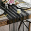 Mesa Camino Gasa Negro Perla 120pulg Transparente