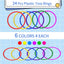 24 Anillos Plástico Juego Lanzamiento Niños Multicolor