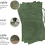 Sacos arena polietileno 14x26pulg UV protegido color verde