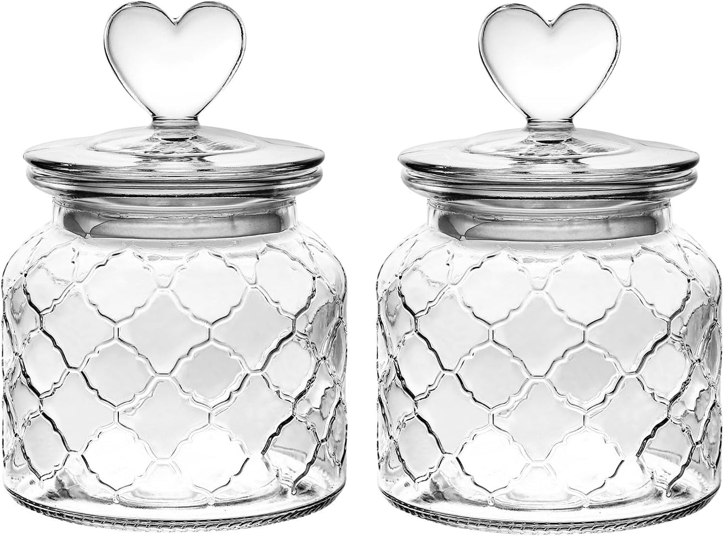 2 Pzas Frascos Vidrio Herméticos Decorativos 22oz