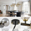 Candelabro moderno 39pulg 16 luces burbujas cristal
