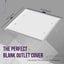 Cubierta placa pared doble blanco brillante 4.50x4.57pol