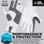 Guantes pesca sin dedos UV UPF 50 agarre reforzado