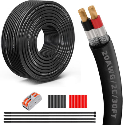Cable blindado EMI/RFI 20AWG 30pies cobre puro automotriz