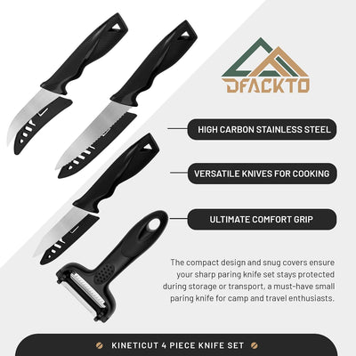 Set 7 Cuchillos Acero Inox Apta Lavavajillas Con Pelador