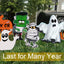 10 Letreros Halloween Fantasma Monstruo Estacas Césped